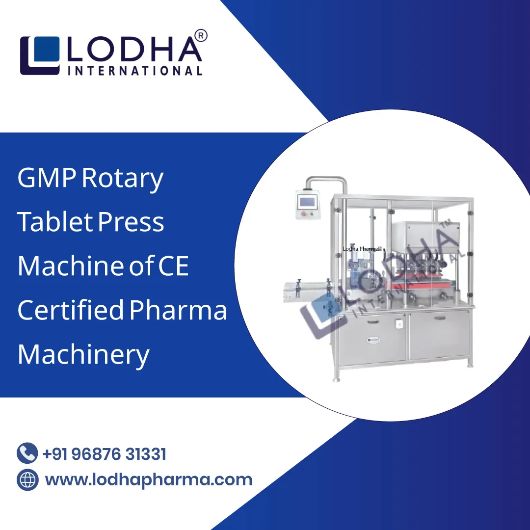 GMP Rotary Tablet Press Machine CE Certified Pharmaceutical Machinery