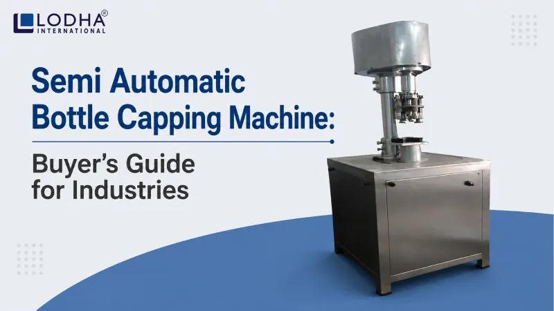 Semi Automatic Bottle Capping Machine: Buyer's Guide for Industries