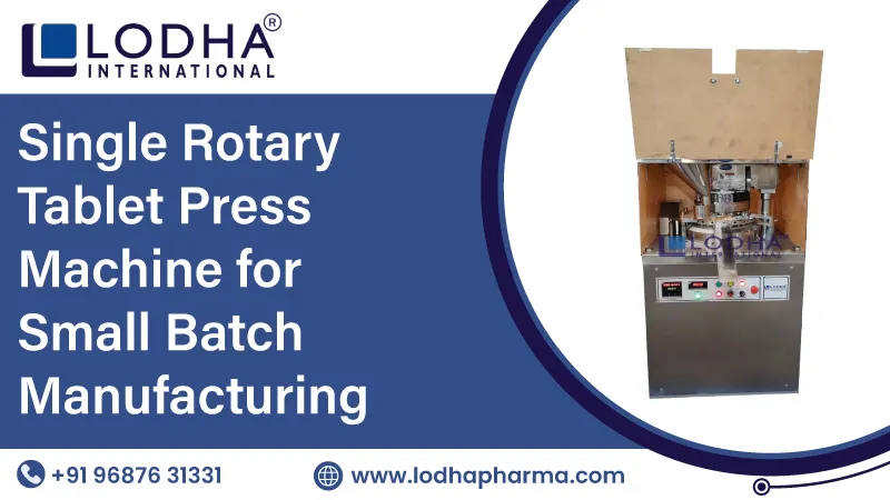 Single Rotary Tablet Press Machine for Small Batch Manufacturing