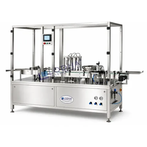 Automatic Vial Filling and Rubber Stoppering Machine
