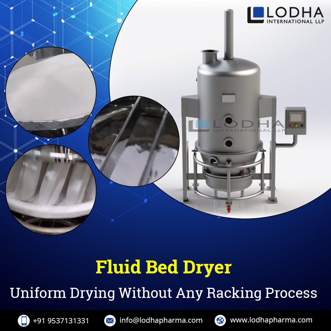 Fluid Bed Dryer Uniform Drying Without any Racking Process