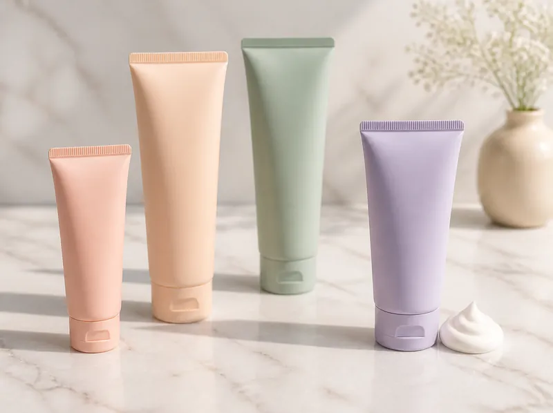 Cosmetic cream and face wash tubes
