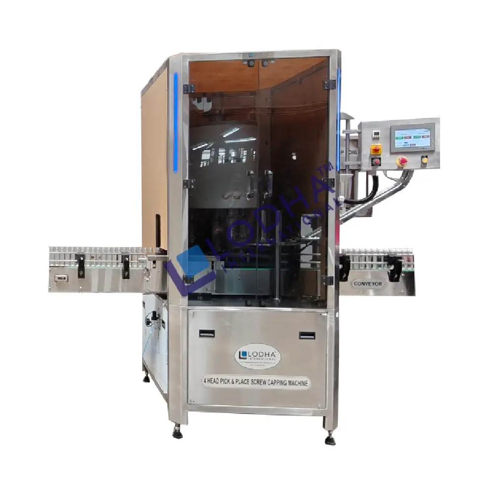 Automatic Four Head Bottle Screw Capping Machine